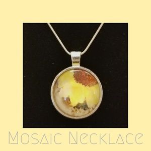 *Price Drop* Mosaic Sunflower Necklace